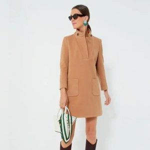 NWT, Tuckernuck Women’s Emerson Coat Dress, Party Casual Camel Tan Size Small